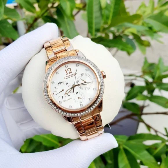 Citizen Rose-Gold Eco Drive Watch! New